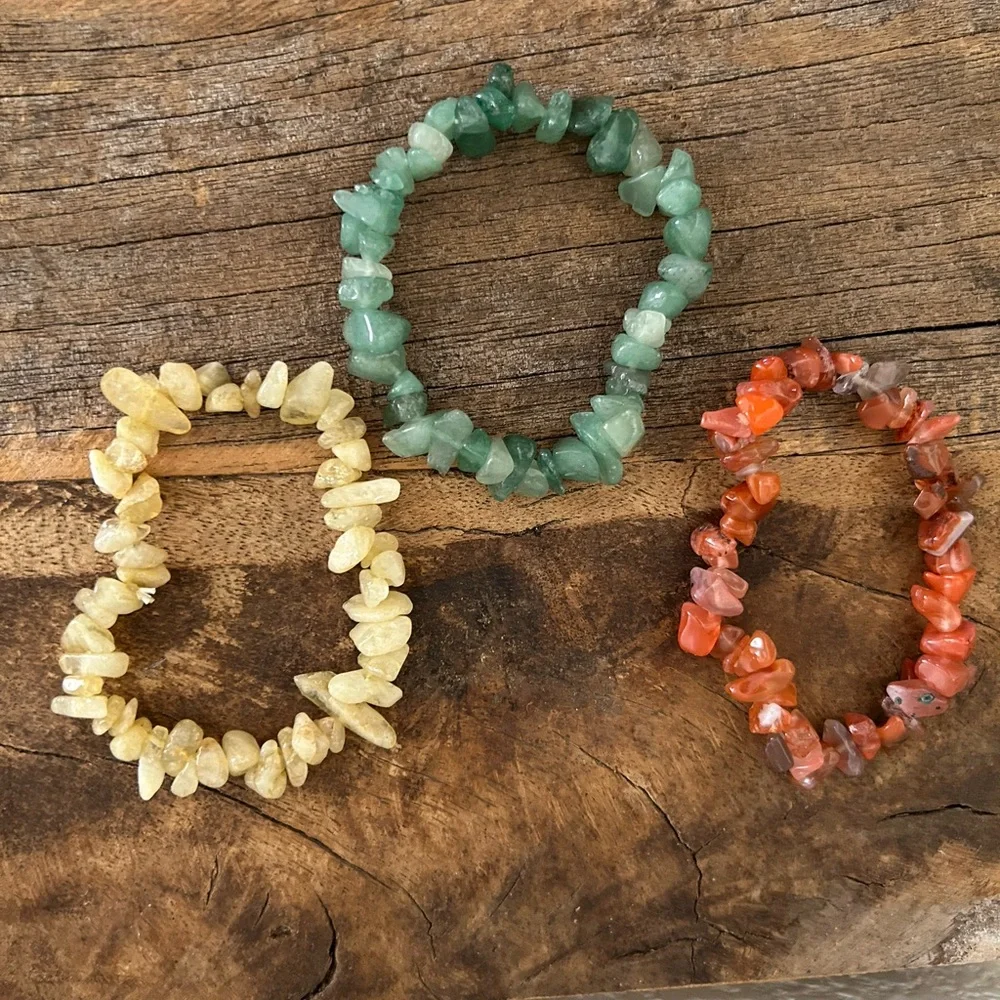 Assorted Gemstone Bracelet Set of 13 - Picture 2 of 8